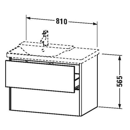 Тумба под раковину Duravit XSquare XS4184 81x47,3 ФОТО