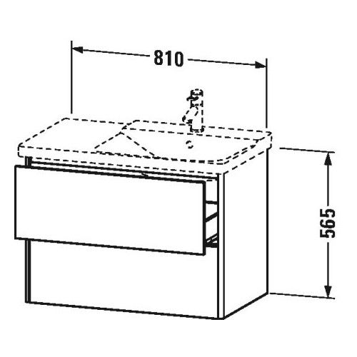 Тумба под раковину Duravit XSquare XS4187 81x47,3 ФОТО