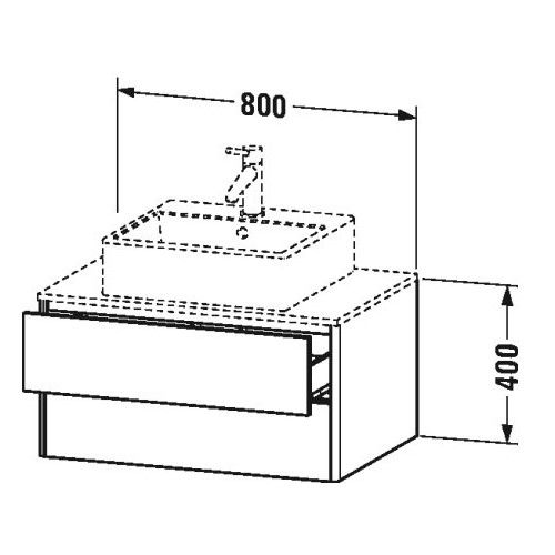 Тумба под раковину Duravit XSquare XS4910 80x54,8 ФОТО