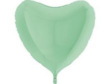 Сердце 36", Пастель Matte Green, Grabo