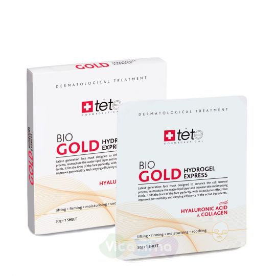 TETe Коллагеновая маска моментального действия с коллоидным золотом