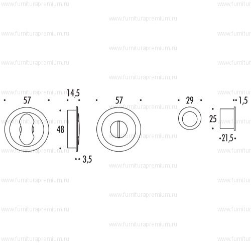 Ручка Colombo OPEN ID211 BZG для раздвижных дверей