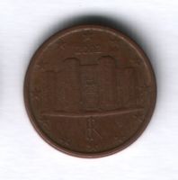 1 евроцент 2002 года Италия