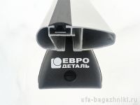 Багажник на рейлинги Nissan Terrano, Евродеталь, крыловидные дуги