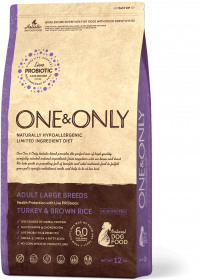 O&O  Large Turkey&Rice 12 кг (индейка с бурым рисом для собак крупных пород)