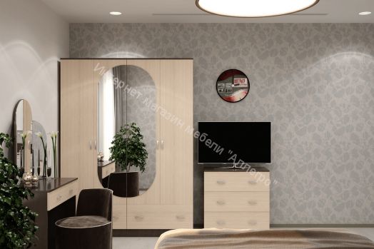 Шкаф "Ронда ШК-4" с зеркалом