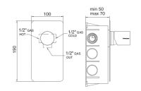 Treemme NANOtech смеситель для ванны/душа 5408 схема 1