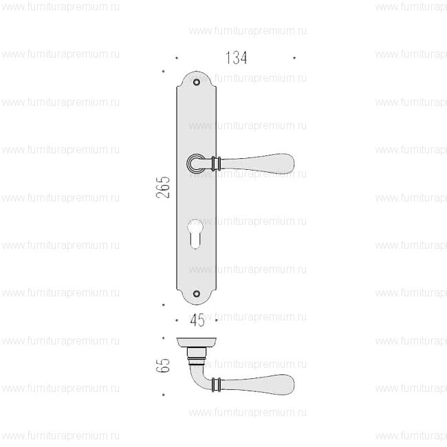 Ручка на планке Colombo Ida ID31P90