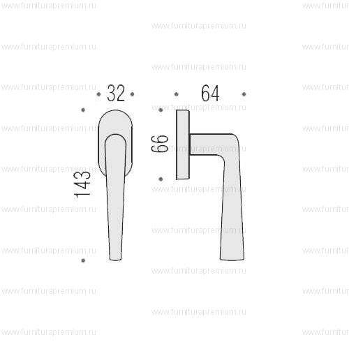 Оконная ручка Colombo Robotre CD92 DK/SM