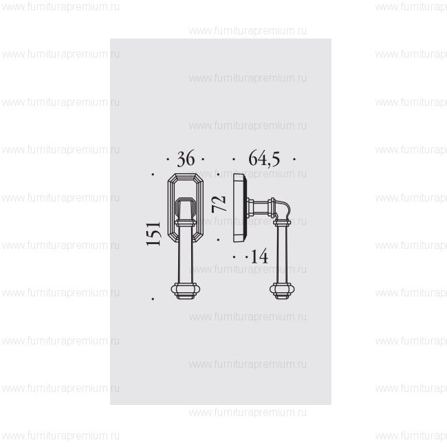 Оконная ручка Colombo Busiri KBU12 DK/SM