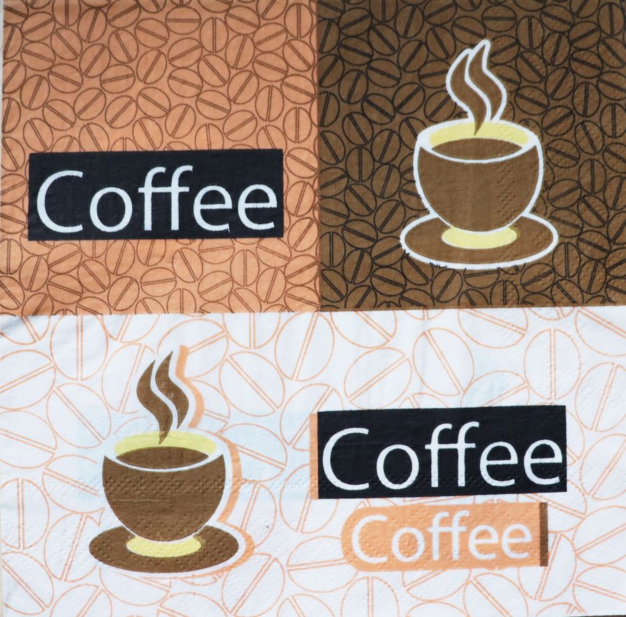 Салфетка бумажная 30*30 Coffee Style