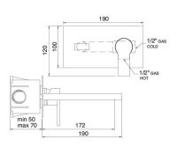 Treemme Xero смеситель для раковины 6251 схема 1