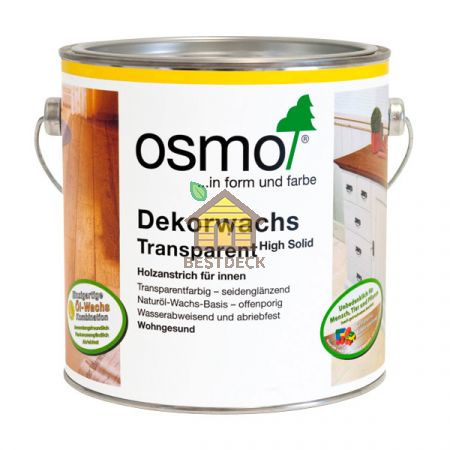 Цветные масла прозрачные Osmo Dekorwachs Transparent