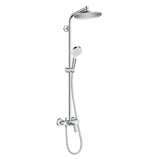 Изображение Душевая система с тропическим душем Hansgrohe Crometta S Showerpipe 240 1jet 27269000