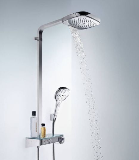 Душевая колонна с верхним душем Hansgrohe Raindance Select E Showerpipe 300 3jet 27127 ФОТО