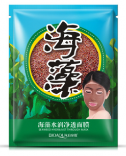 Маска для лица из семян водорослей (100% ламинария) BIOAQUA SEAWEED MASK .(4988)