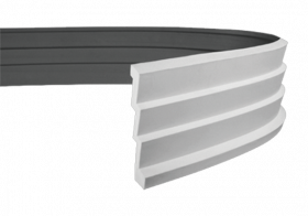 Карниз Гибкий Европласт Лепнина 1.50.145 Д2000хШ264хВ90 мм