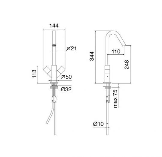 Кухонный смеситель Treemme Kitchen Design 7331XQ ФОТО