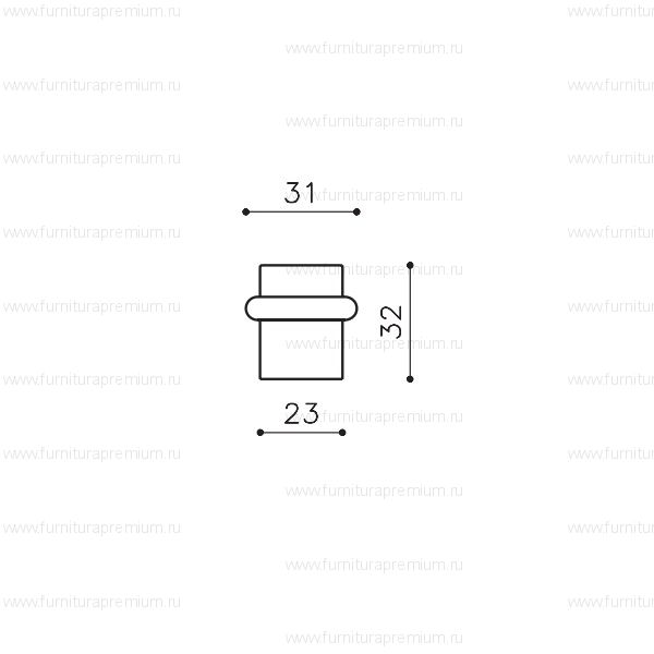 Дверной ограничитель Olivari Raffaella B102