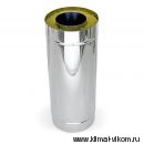 Сэндвич-труба 1,0м, ф 130*200 AISI439/Оц 0,5мм/0,5мм