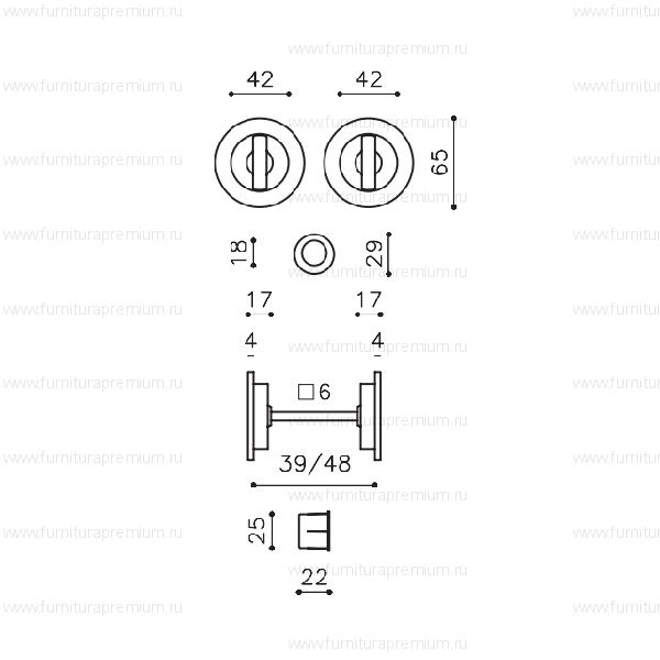 Ручка Olivari Dante Black D133 для раздвижных дверей