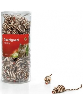 Игрушка IPTS для кошек Мышь полосатая 5см 440445