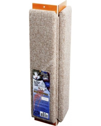 Когтеточка угловая большая для кошек (ковролин, запах валерьянки)