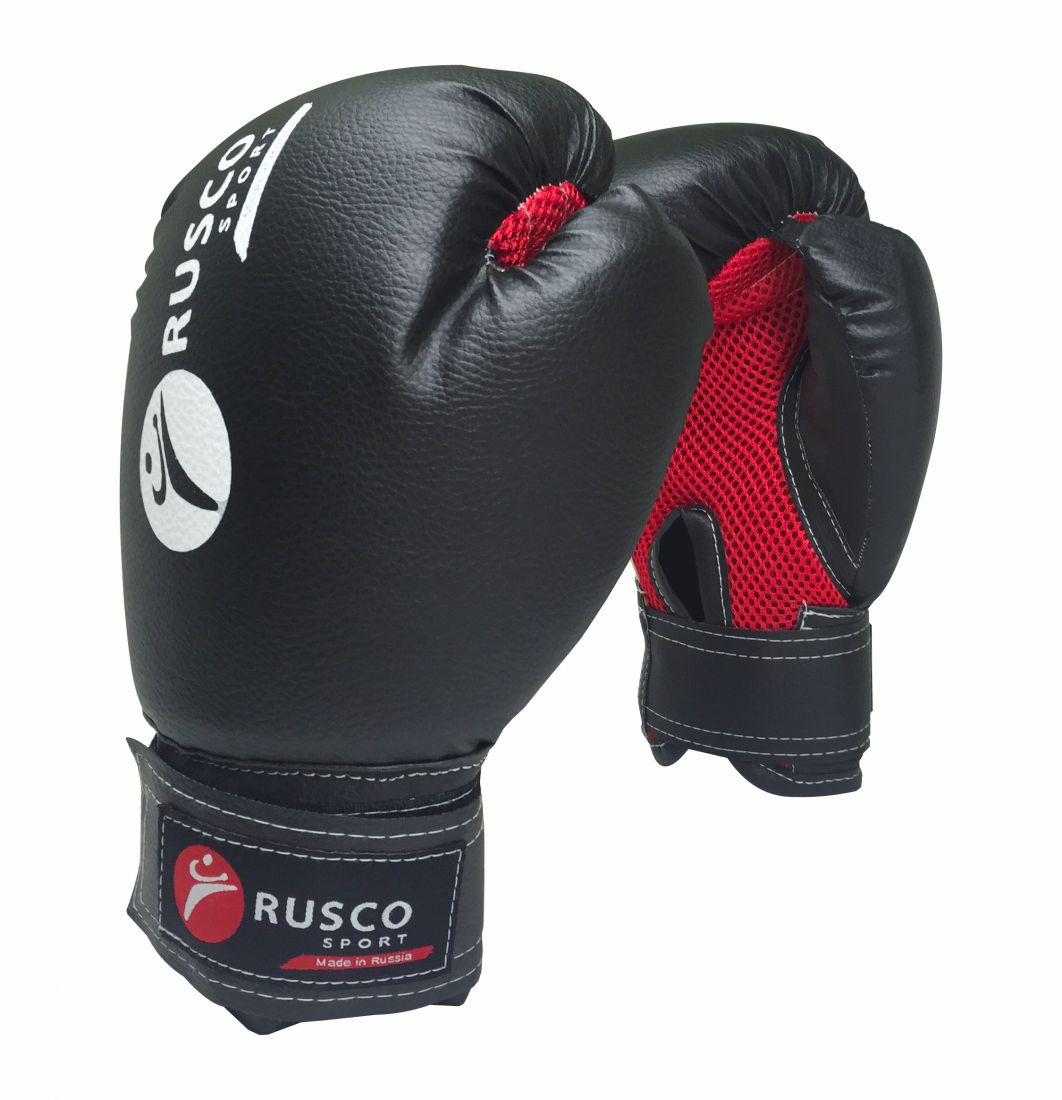 Перчатки боксерские RUSCO SPORT черные