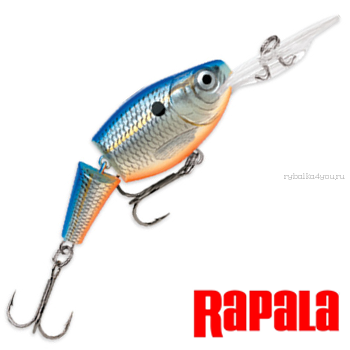 Воблер RapaIa Jointed Shad Rap JSR05 50 мм / 8 гр / Заглубление: 1,8 - 3,9 м / цвет: BSD