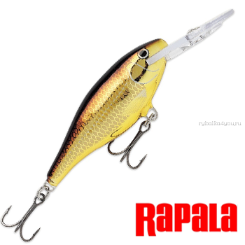 Воблер Rapala Shad Rap SR05 50 мм / 6 гр / Заглубление: 1,2 - 2,7 м / цвет: GALB