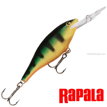 Воблер Rapala Shad Rap SR05 50 мм / 6 гр / Заглубление: 1,2 - 2,7 м / цвет: P