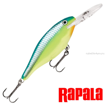 Воблер RapaIa Shad Rap SR09 90 мм / 15 гр / Заглубление: 2,4 - 4,5 м / цвет: CRSD