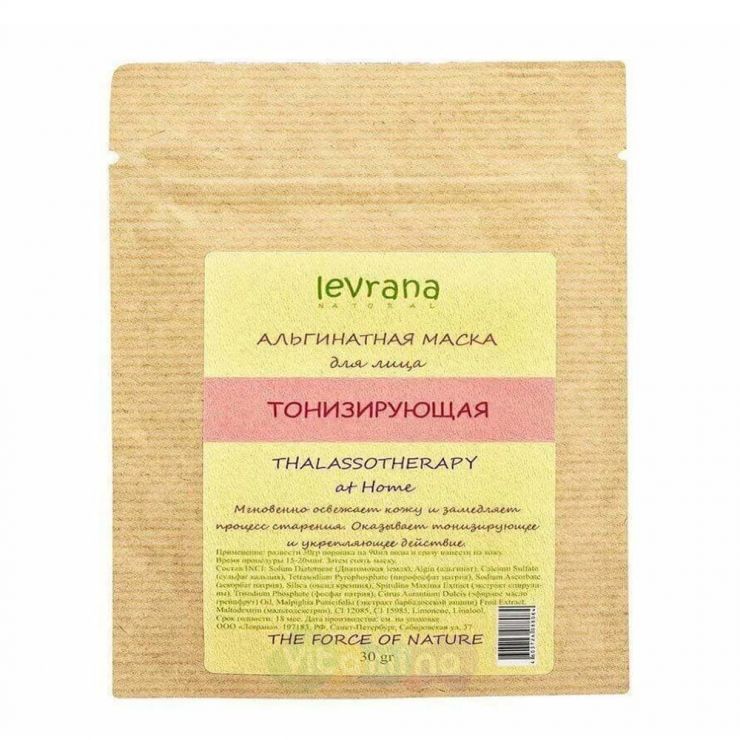 Levrana Альгинатная маска для лица «Тонизирующая», 30 гр
