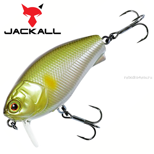 Воблер Jackall Cherry 0 Footer 48F 48 мм / 7,6 гр / Заглубление: 0 - 0,1 м / цвет: pearl ayu