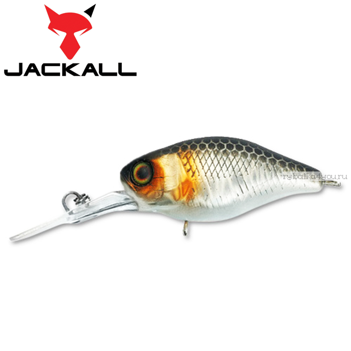 Воблер Jackall Diving Chubby 38F 38 мм / 4,3 гр / Заглубление: 1 - 1,5 м / цвет: uv mat silver &