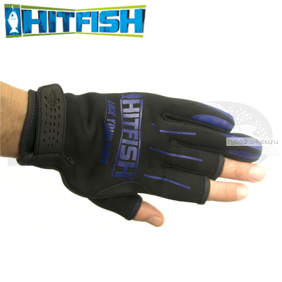 Перчатки рыболовные Hitfish Glove 04 #L (синий)