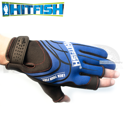 Перчатки рыболовные Hitfish Glove 05 #L (синий)