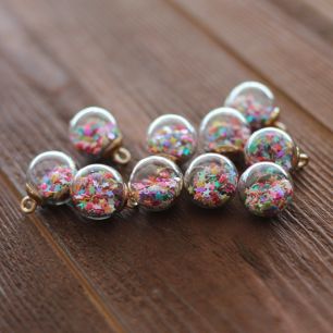 Кукольный аксессуар Бусина-подвеска с разноцветными звёздами 5 шт