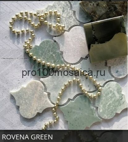 ROVENA GREEN. Мозаика мрамор,  размер, мм: 335*250*8 (ORRO Mosaic)