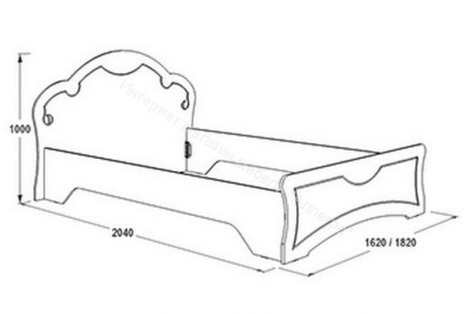 Кровать Ольга 10 1600
