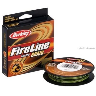 Леска плетеная Berkley Fireline Tracer Braid 270 м / цвет: Black/Green