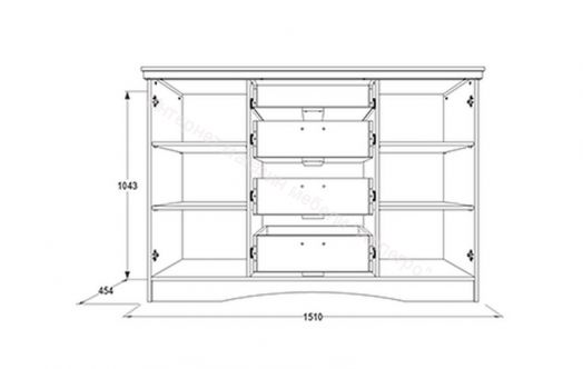 Комод "Ольга 10" многоцелевой
