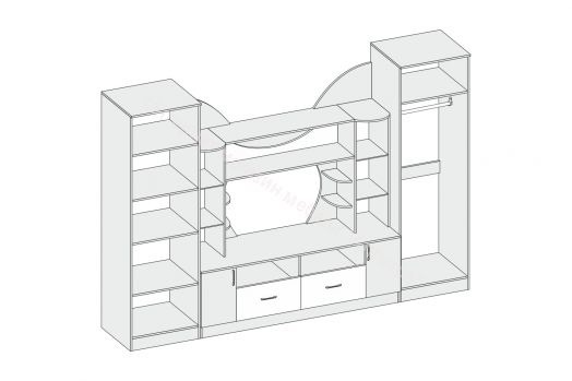 Стенка "Аллегро" Вариант №5