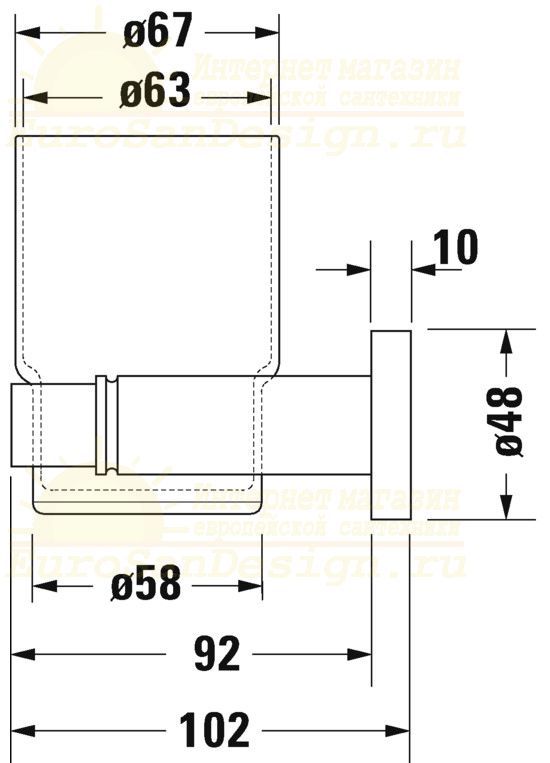 Duravit D-Code 9919 Стакан ФОТО