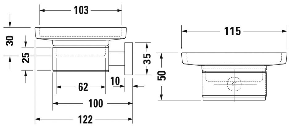 Duravit Karree 9952 Мыльница ФОТО