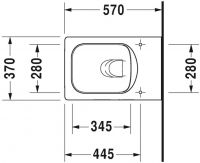 Унитаз Duravit Vero Air 252509 схема 1