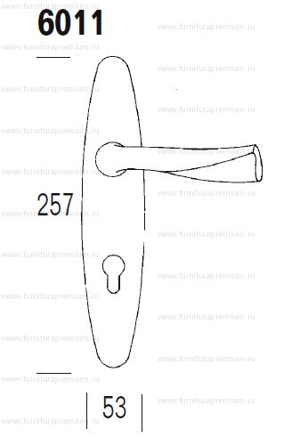 Ручка на планке Salice Paolo Tilia 6011
