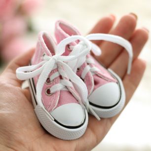 Обувь для кукол Тильда -7.5 см розовые кеды