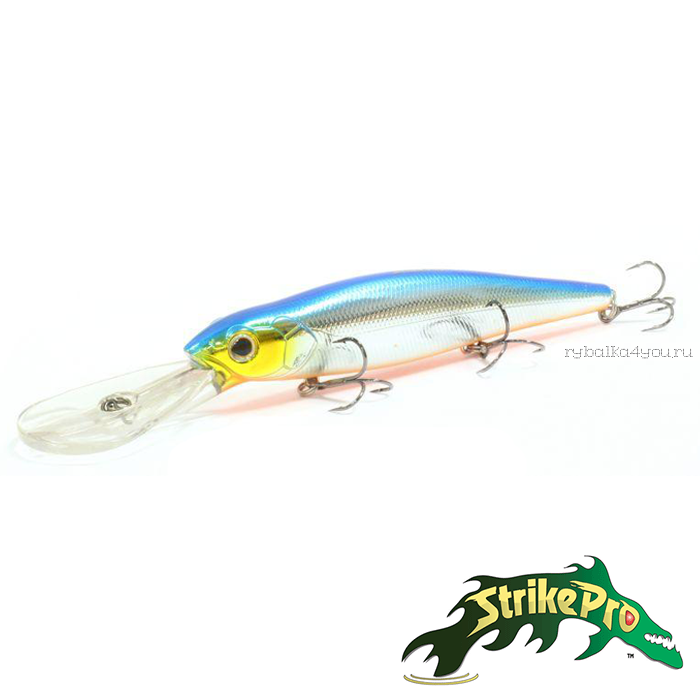 Воблер Strike Pro Deep Jer-O Minnow EG-054F 130 мм / 31 гр / Заглубление: 5 - 6 м / цвет: 626E