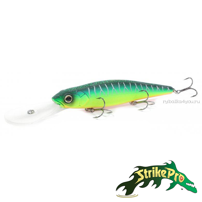 Воблер Strike Pro Deep Jer-O Minnow EG-054F 130 мм / 31 гр / Заглубление: 5 - 6 м / цвет: A223S-RP